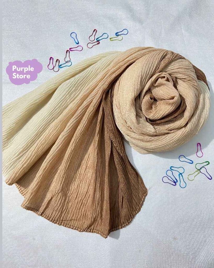 Vanilla Caramel  -  Ombre Hijabs